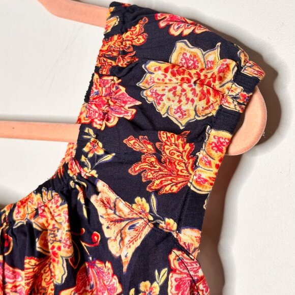 NWT Old Navy Floral Tie Back Swing Top Womens S Boho Hippie Festival Cottage - Picture 9 of 14